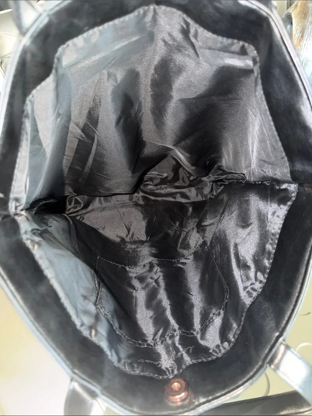 VICTORIA’S SECRET Flirty Fringe Tote Bag Black Faux Leather Limited Edition